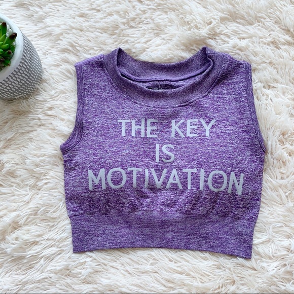 Training Crop Top - The Key is Motivation - S - Picture 1 of 3